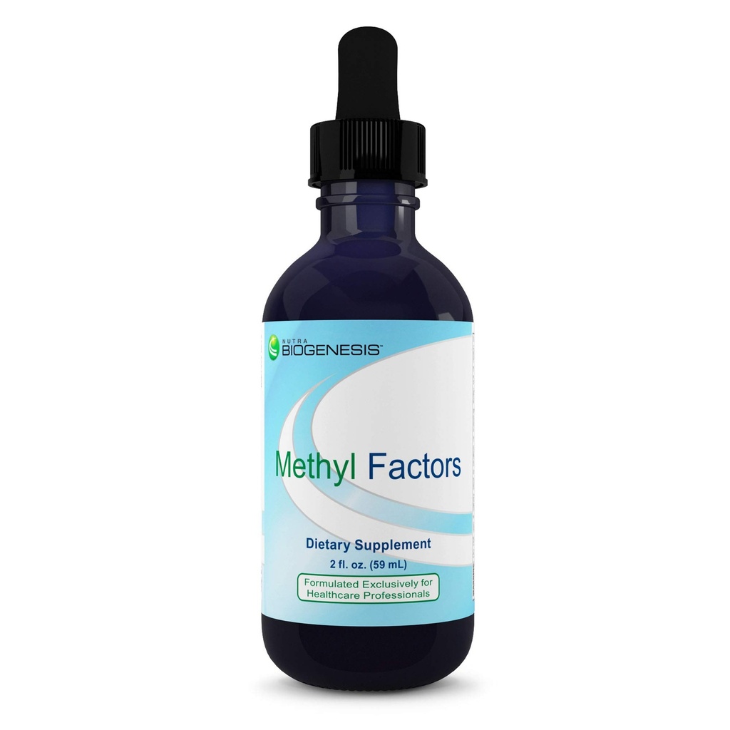 Nutra Biogenesis Metil factors - vitamina B12 picături, picături de metilfolat, sublingual lichid pentru femei și bărbați, B complex cu acid folic pentru copii și adulți, supliment energetic, zahăr fără - 2 Fl Oz