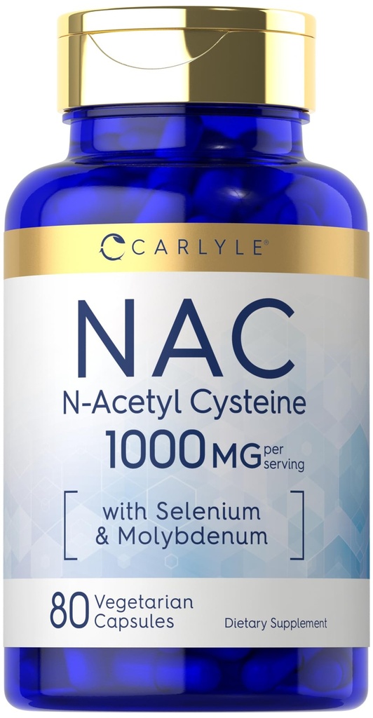 Carlyle NAC Supliment N-Acetyl Cysteine 1000mg 