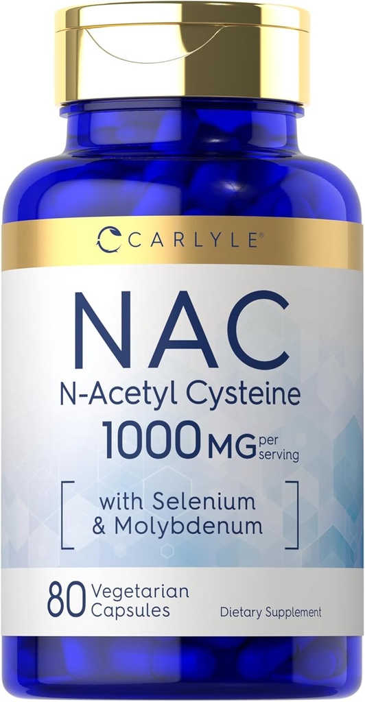 Carlyle NAC Supliment N-Acetyl Cysteine 1000mg 