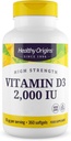Origine sănătoasă Vitamina D3 1000 UI (non-GMO), 360 Softgels