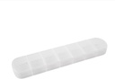 Organizator de pastile săptămânale, mare 7 zile Case de vitamina Reminder, Matte White, Daily Medicine Box, AM Capsules Dispenser Container pentru medicamente, Supliment nutritional, Ulei de pește, Tablete, Gla
