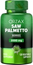 Supliment de prostată OrzAX cu extract de Palmetto Saw 2000 mg pentru bărbați - Hair & Suport urinar - 120 Capsule Veg - (120 de zile de aprovizionare)