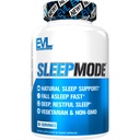 Evlution Nutriție Herbal Complex de somn Suplimente pentru adulți Suport de somn blând Melatonina pastile pentru adulți cu L-Tryptofan Lemon Bals și mai mult - Capsule calme odihnitoare - 30 Serviri