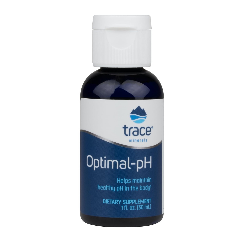 Trace Minerals Optimal-pH - Concentrat Suplimentul mineral ionic pentru Digestive & Immune Health - Digestion & pH Supplement with Magneziu & Boron - 1 fl oz (despre 120 Servings)