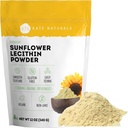 Kate Naturals Floarea-soarelui Lecithin Powder for Cooking Bread, Gumies, Cooking. Lecitină Supliment pentru înfundat lapte Ducts. Substituit pentru Soy Lecitin pulbere (12oz, non-GMO)