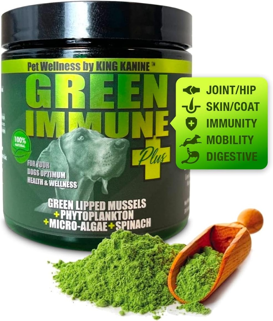 King Kanine Green Inmune Plus Multivitamine si Minerale 6 oz 