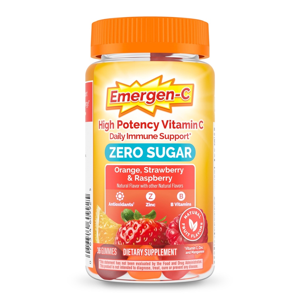 Emergen-C Zero Sugar Imunum Support Adulţi Gumies 36 Număr