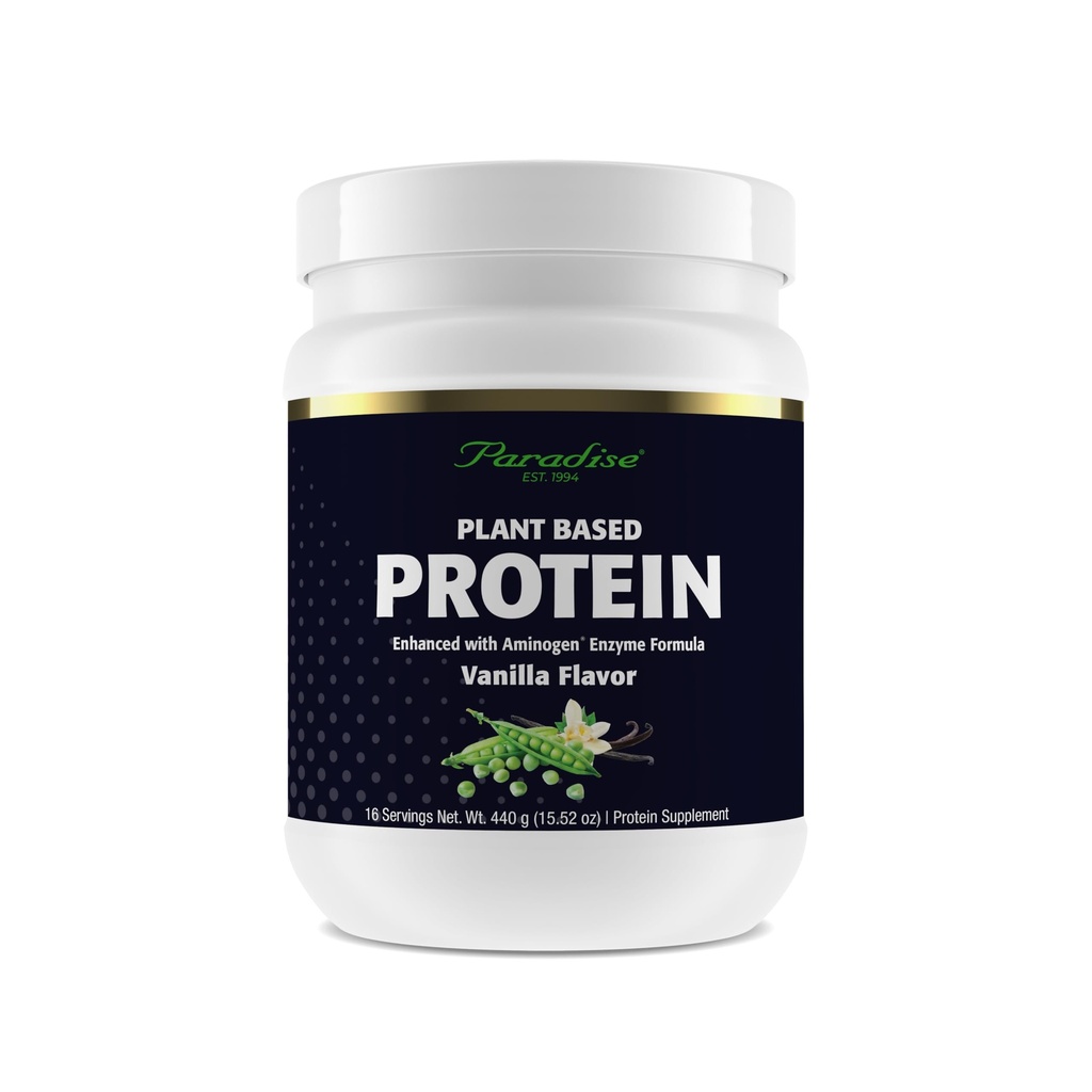 Paradise Herbs Certified Organic Pea Proteine Powder, Vanilla Flavor, Vegan, Gluten Free, Non-GMO, Keto, Paleo, 15 Servings, 15.87 oz