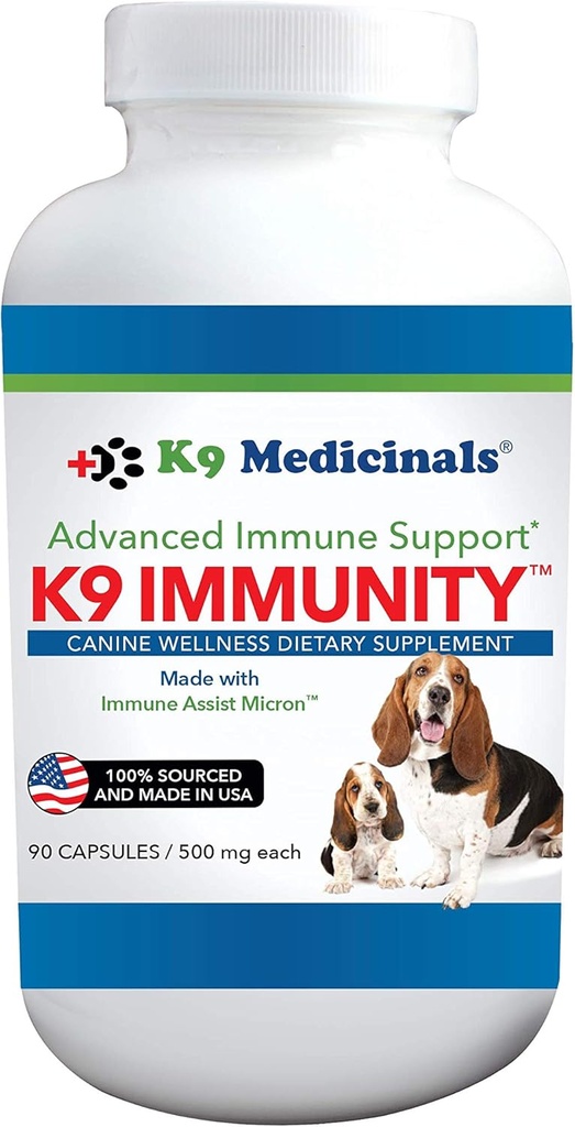 Capsule de imunitate K9medinals K9 - 90 Count, White (IMS-CAP-90)