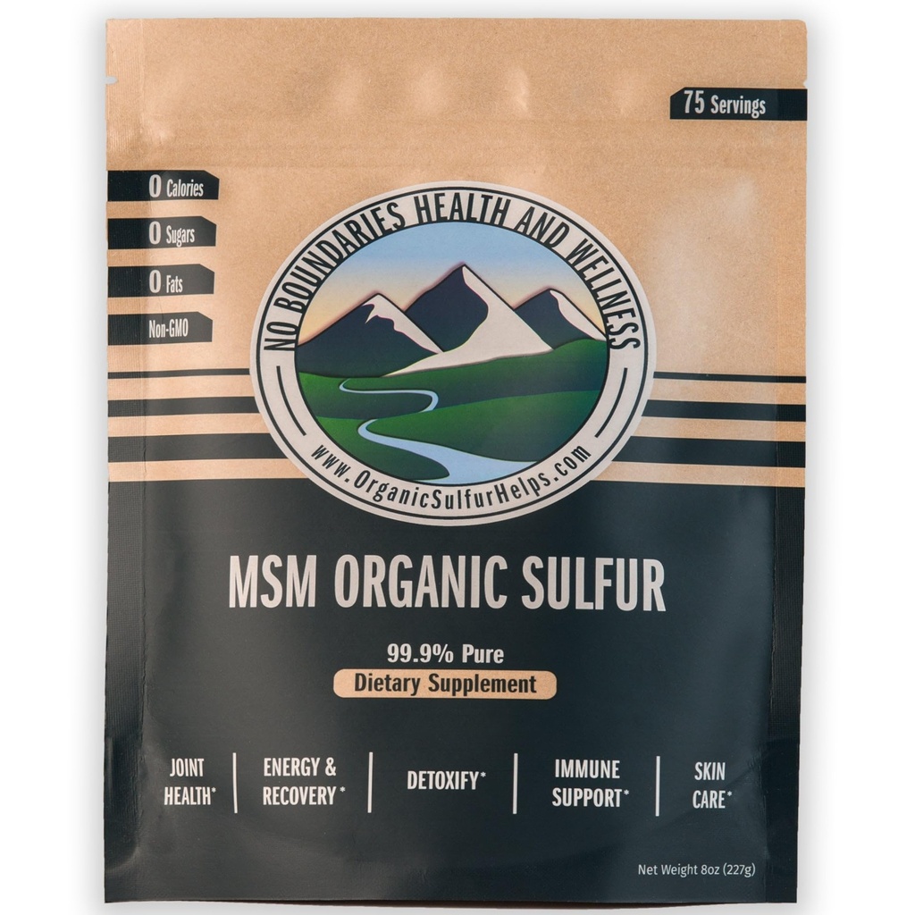 MSM Cristale de sulf organic de fără limite Sănătate și Wellness 