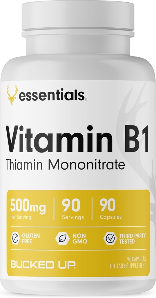 Capsule de vitamina B1 500 mg, esenţiale (90 Servings)