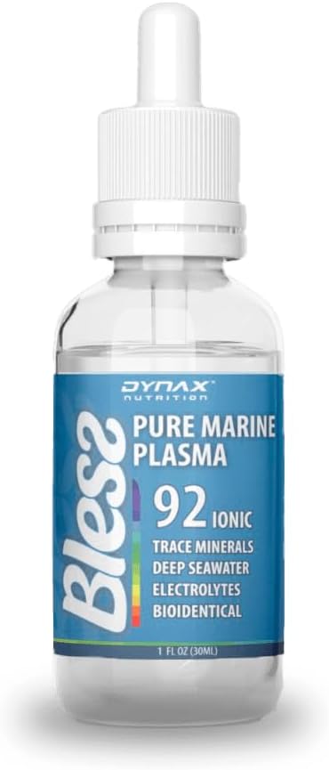Binecuvântează picaturi minerale Trace, Alkaline picaturi de apă cu concentrat 92 Pure ocean Minerale, picaturi electrolitice la hidratare, energie, celule de reparații, sistem imunitar, echilibru Ph (60 Servings 1 Fl Oz)