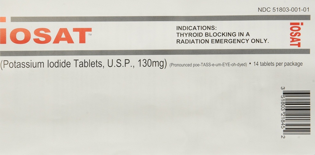 IOSAT 130 mg Comprimate de iod de potasiu, 5