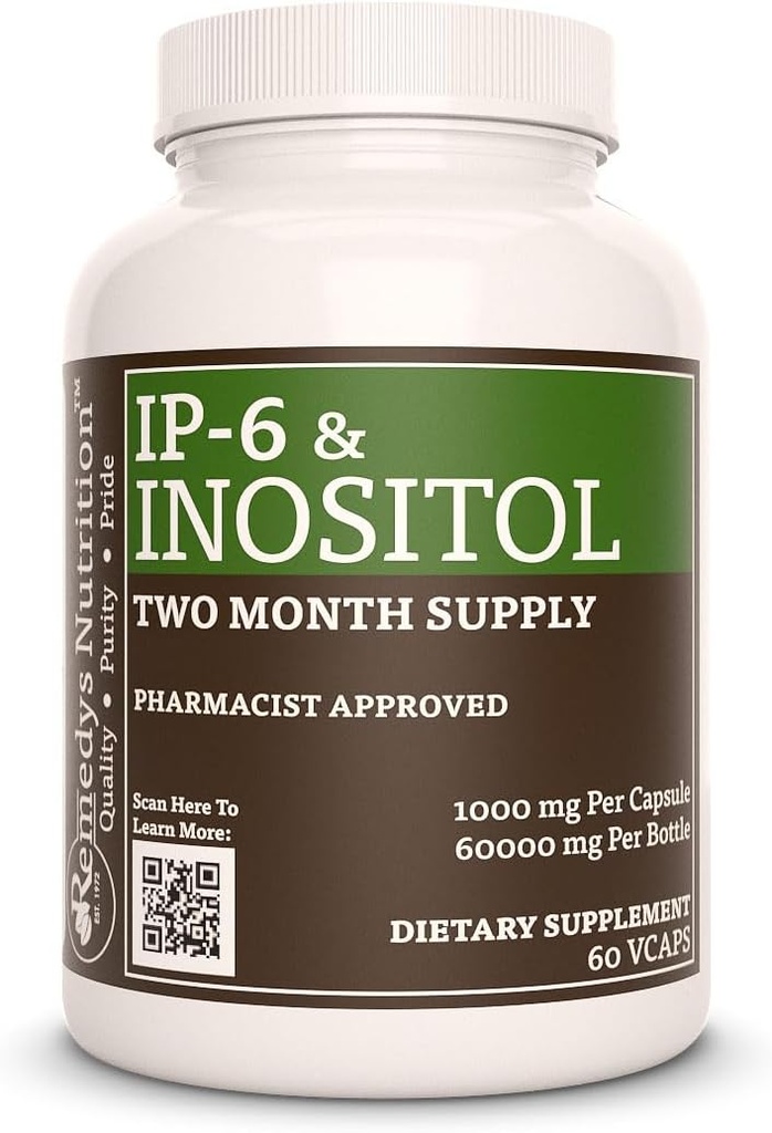 Alimentaţia lui Remedy IP6 (hexafosfat) cu Inositol, Calciu & Magneziu 