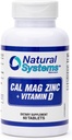 calciu magneziu zinc vitamina D Supliment 60 comprimate de sisteme naturale - calciu magneziu zinc şi VIT D Suplimente pentru sistemul imunitar puternic - Supliment de magneziu pentru sistemul imunitar
