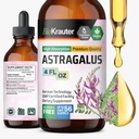 BIO KRAUTER Astragalus Tincture - Astragalus Root Extract for Immune Support - Alcool și zahăr fără - Absorbție ridicată - Picături Vegan 4 Fl.Oz.