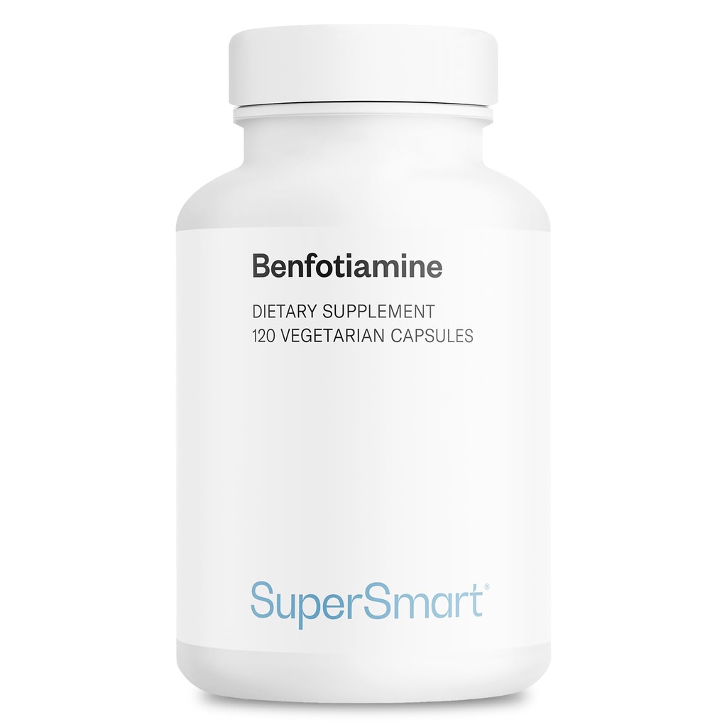 Supersmart - Benfotiamină 320mg pe zi (High Potenty) - Tiamină biodisponibilă - Vitamina B1 Benfotiamină Supliment 