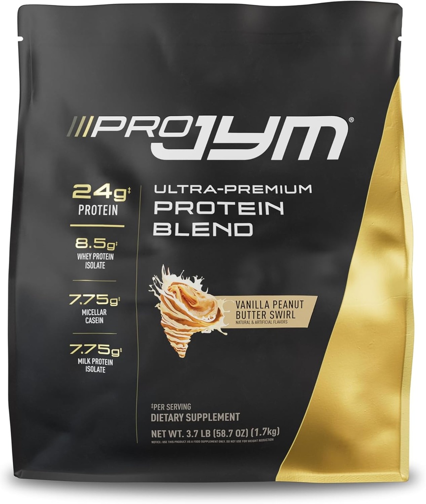 Pro JYM Vanilla Peanut Butter Proteine pulbere - Whey Proteine Izolates, Casein, & Proteine de lapte, Lean Muscle Building for Men & Women, JYM Supplement Science, 45 Servings