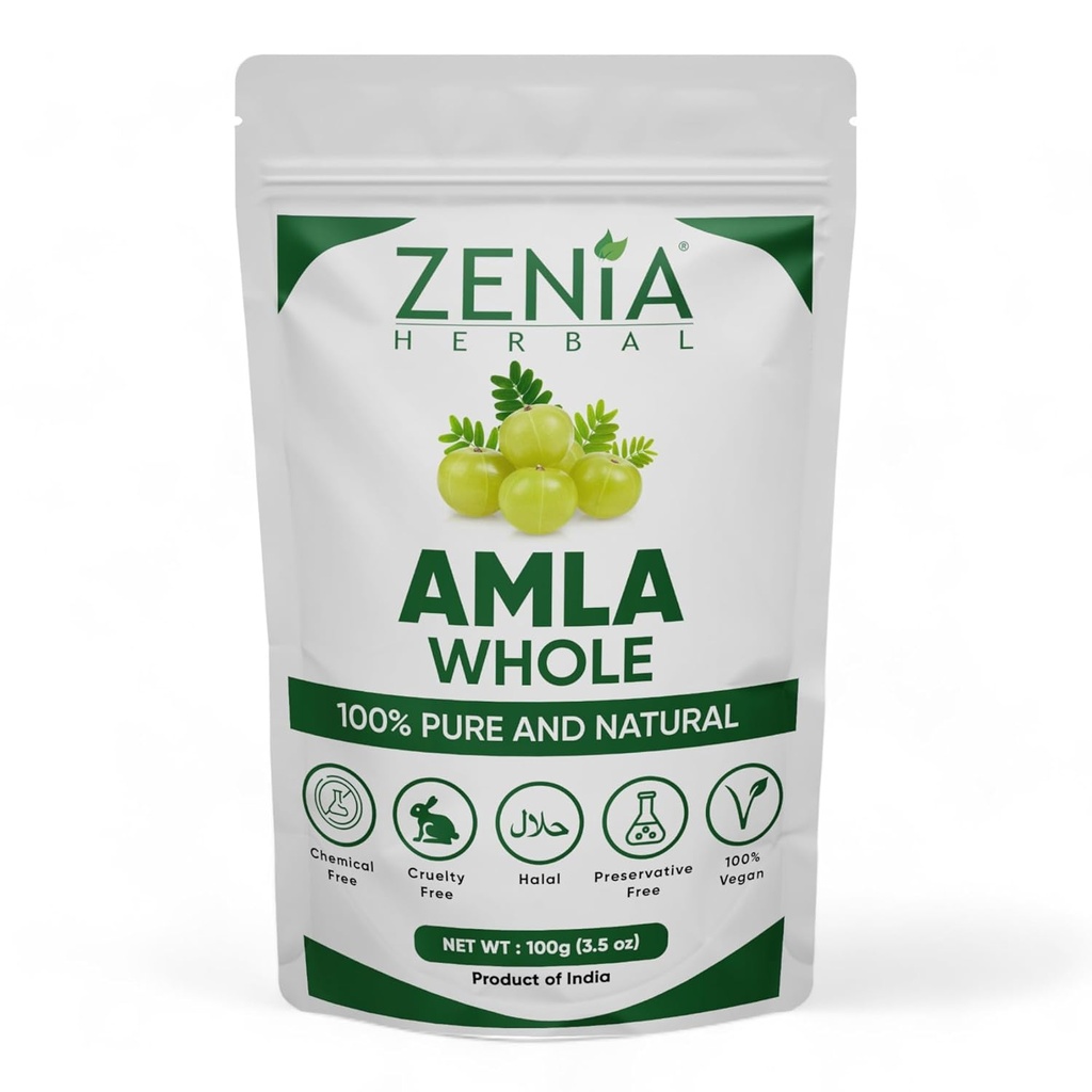 100 grame Zenia Dry Whole Amla Gooseberry Ayurvedic Tratamentul parului