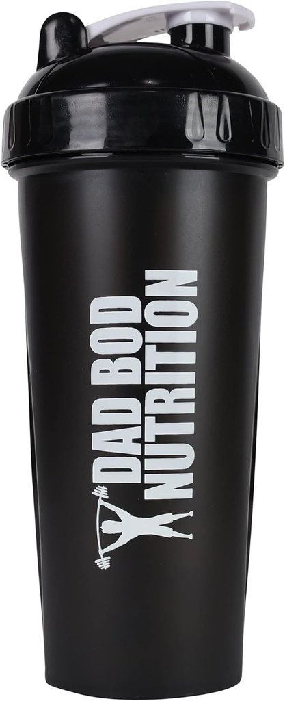 Tata Bod Nutriție Amuzant Proteina Shaker Sticla 28 Cupa de apă Ounce (Black Lid)