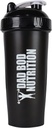 Tata Bod Nutriție Amuzant Proteina Shaker Sticla 28 Cupa de apă Ounce (Black Lid)