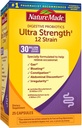 Natura făcut Ultra Putere 12 Probiotice digestive tulpina, Probiotice pentru femei și bărbați, 25 capsule probiotice, 25 de zile de aprovizionare