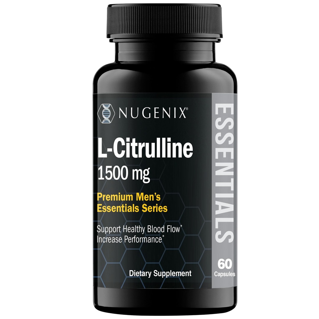 Nugenix Essentials L-Citrulline Supliment pentru creșterea fluxului sanguin și performanța - 1500 mg, 60 capsule