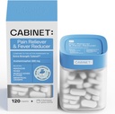 Cabinet: 500mg Acetaminofen pentru Relief de durere de cap, Toothaches, Sore gât, și Reductor de febră, Include 1 borcan de medicina reîncărcabil, 120 comprimate (Starter Kit)