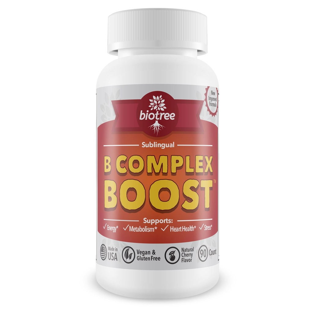 Vitamina B12 Sublingual B Complex de energie Pilula B12 Methylcobalamină B6 Biotin & Acid folic Energie naturală susține Metabolism Heart Health & Stres Great Tasting Cherry Flavor! 100% Cafeina gratuit -