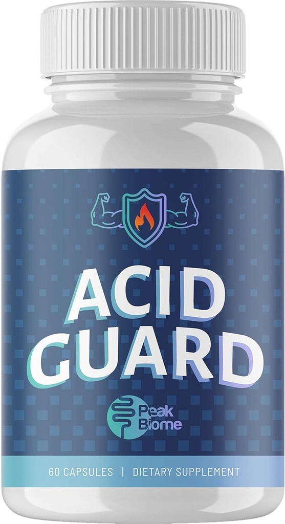 Garda Acidă - Supliment digestiv pe bază de plante cu carbonat de calciu - ajută în Refluxul periodic de acid - Sprijină Indigestie şi Relief de arsuri la stomac - Aprovizionare de 30 de zile - Paleo - Keto - 60 Ct