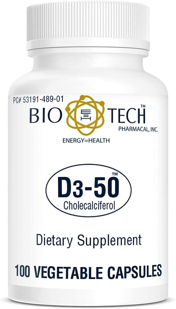 Vitamina D3 (D3- 50k UI, 100 Veg Count)