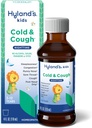 Hyland's Kids Cold and Cough, Nighttime Cough Sirop Medicine for Kids Ages 2 and up, Decongestant, Sore Throat relief and Sleeplessness, Relief of Common Cold Simptomes, 4 Fl Oz