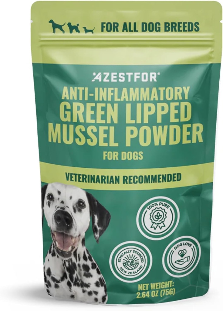 Azest for Anti-Inflammatory verde cu vârf Mussel pentru câini pulbere