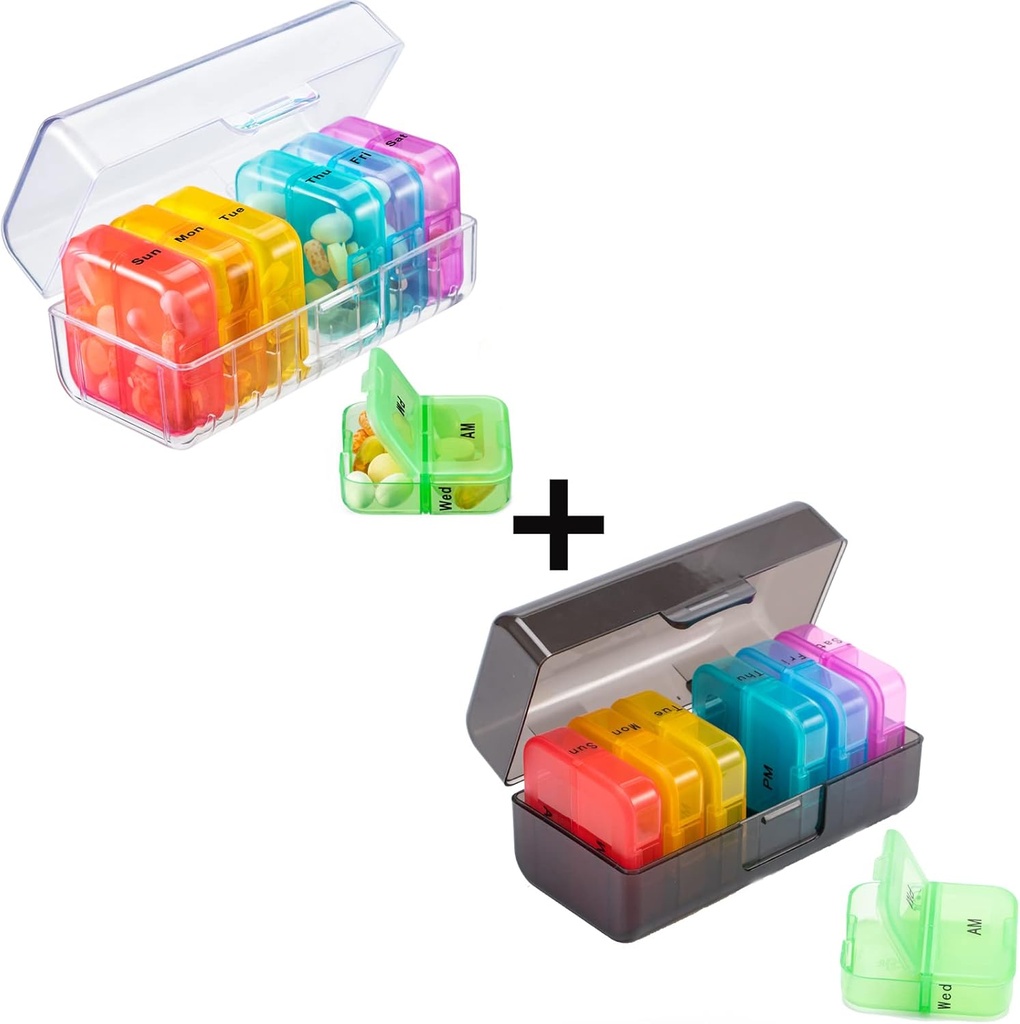 Organizator de pastile de 2 ori pe zi