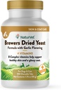 NaturVet Brewers Drojdii uscate Formula cu usturoi arome Plus Vitamine pentru câini și pisici, Tablete masticabile, Made în Statele Unite ale Americii cu ingrediente globale sursă 100 Conte