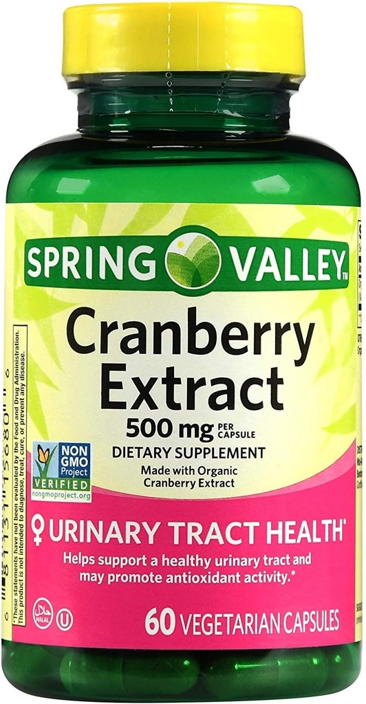 Spring Valley Extract de afine, 60 numărătoare, 500 mg per capsulă