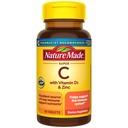 Natura făcut Super C, vitamina C și zinc cu vitamina D3, Supliment alimentar pentru suport imunitar, 60 comprimate, 60 zile de aprovizionare