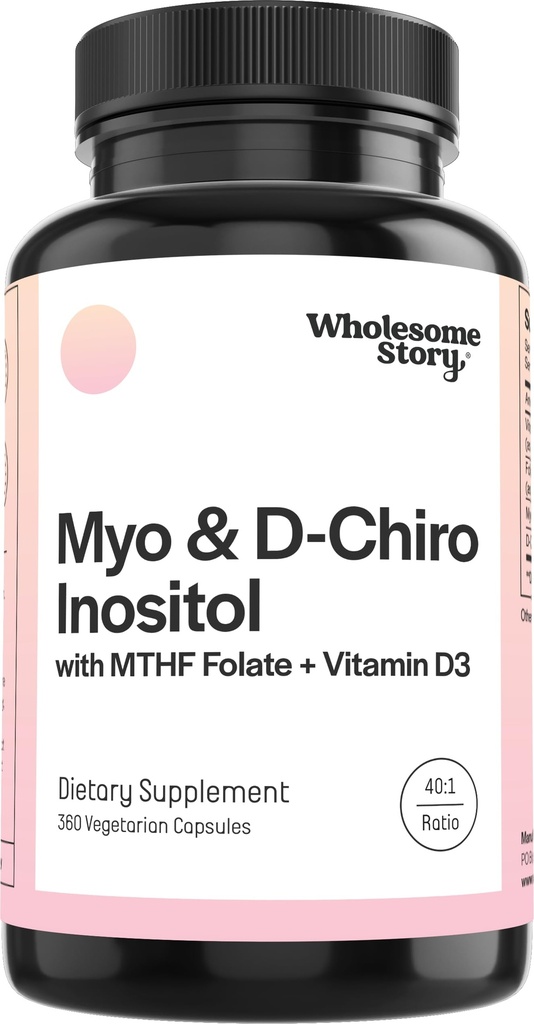 Myo-Inositol & D-Chiro Inozitol Capsule cu MTHF, Folate, Vitamina D 