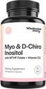 Myo-Inositol & D-Chiro Inozitol Capsule cu MTHF, Folate, Vitamina D 