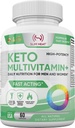 Keto Multivitamine pentru femei și bărbați - 35 Potent, Ingrediente pure - Vitamina C, Vitamina D, Vitamina A, Vitamina E și Zinc pentru suport imun - non OMG, gluten gratuit, zahăr fără, toate naturale - 30 zile