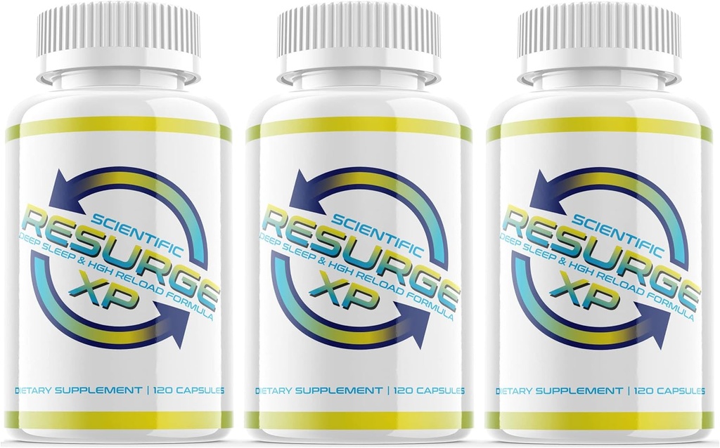 Stiintific Resurge XP Deep Sleep Support Formula 120 Capsule (3 ambalaj) Melatonina adormit
