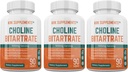 3 Flacoane Choline Bitartrate 900 mg per servind 270 capsule totale KRK Suplimente