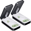 One PIX Pill Cutter 2 Pack, Pill Splitter cu lamă de oțel inoxidabil, Pilulă Cutter Splitter pentru pastile mici și mici cu V-shaped Design, Cutters pastile pentru mici sau mari pastile Professional (Black 01)