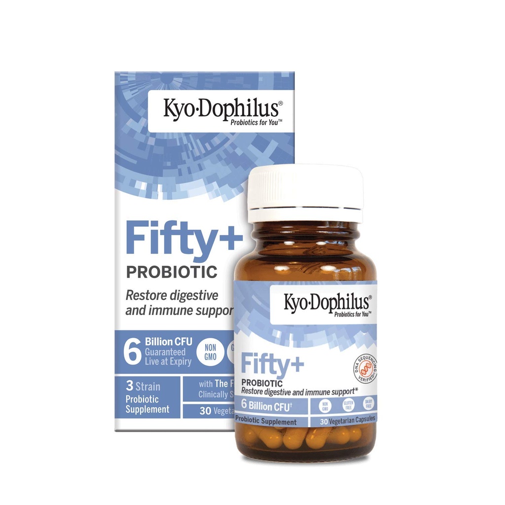 Kyo-Dophilus 50 Plus Probiotic, 30 Conte, 6 miliarde CFU