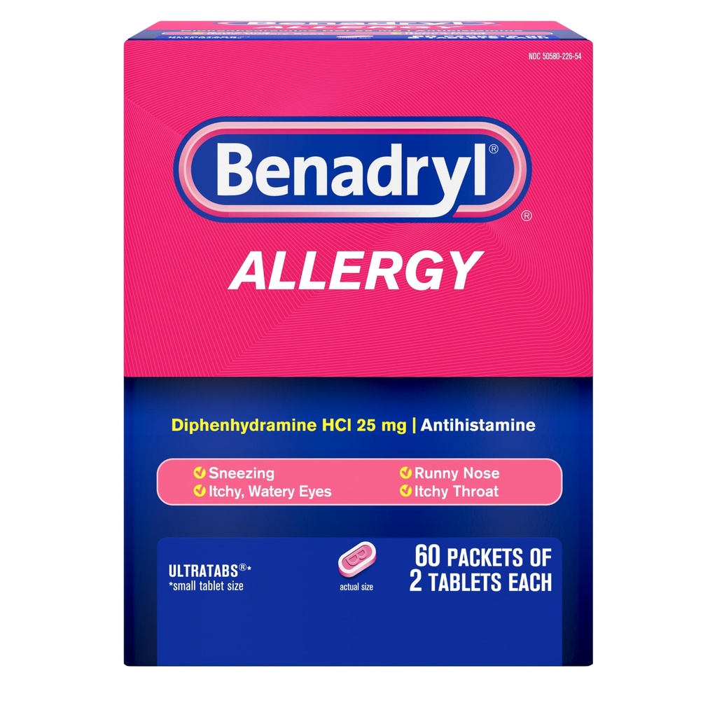 Alergia Benadryl ULTRATAB 60X2 DISPENSIT