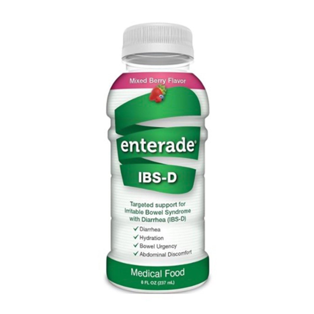 encide IBS-D Beverage for IBS Relief of Simptomes from Irtible Bowel Symps with Diaree (IBS-D), Mixed Berry (12 Botts, 8oz Each)