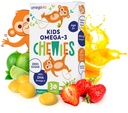 Omega 3 Gumies - Ultra-High DHA Gummy Gel masticabil - Omega 3 pentru copii Suporturi Creier & Eye Health - Aroma de fructe naturale fără zahăr - Copii Omega 3 Gummie ulei de pește (30 Count)