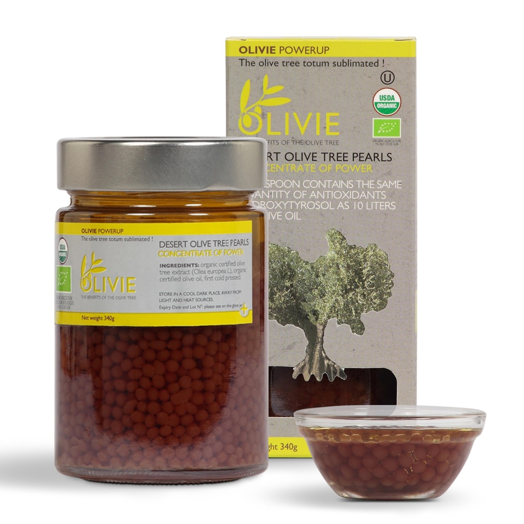 Organic Olive Leaf Extract capsule, PowerUp Perle de OLIVIE, Antioxidant Polifenoli Supliment, Olive Oil Scrub pentru piele, Suport Imun, 340g
