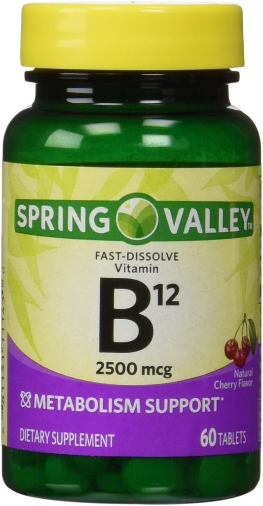 Valea Primăverii - Vitamina B-12 2500 mcg, Sublingual, 60 Microlozenge